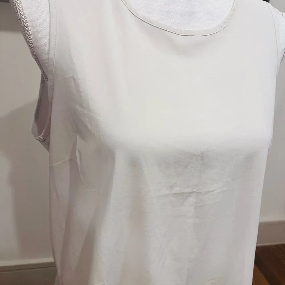 Spanx yes pleats gray tank NWT size M